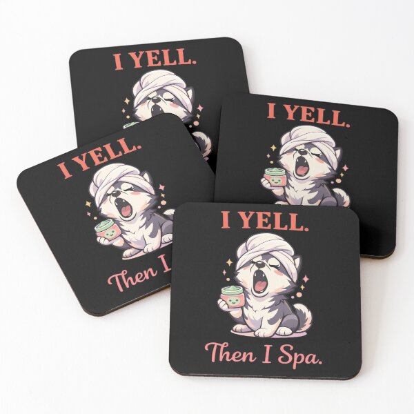 Item preview, Funny Husky Spa Sarcastic Dog Gift Sticker designed and sold by Gentlestate.