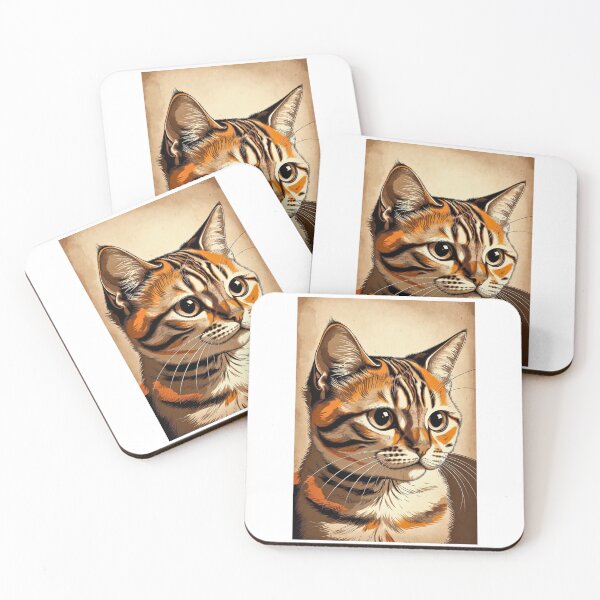 Item preview, まなざしのトラ猫 designed and sold by nyankojikan.