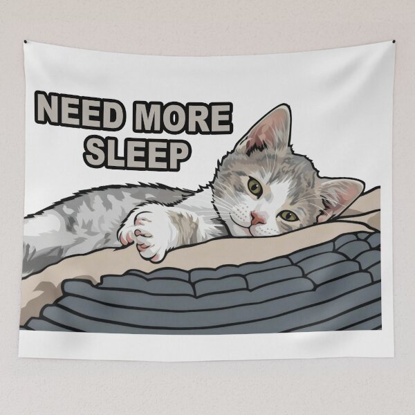 Item preview, Sleepy Cat Needs More Sleep designed and sold by DetalleXL.