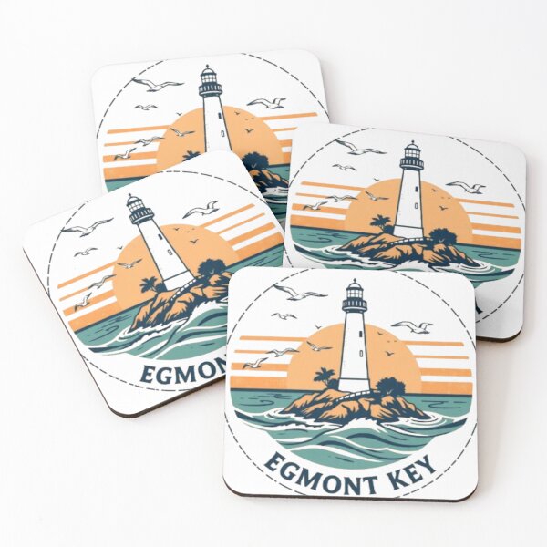 Item preview, Egmont Key Vintage Sunset Badge Design | Florida Lighthouse Retro Graphic designed and sold by MystiColo.