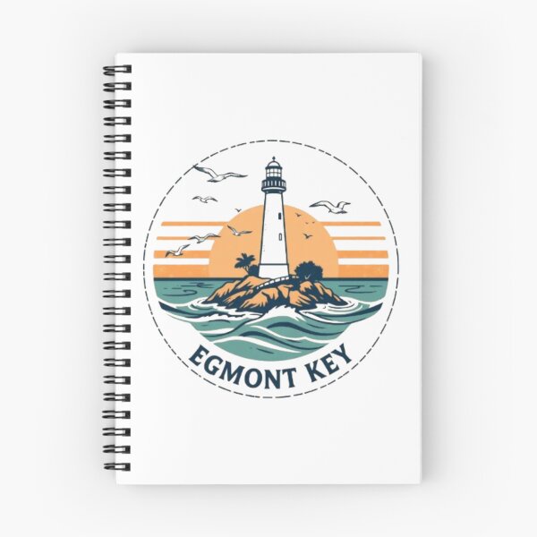 Item preview, Egmont Key Vintage Sunset Badge Design | Florida Lighthouse Retro Graphic designed and sold by MystiColo.