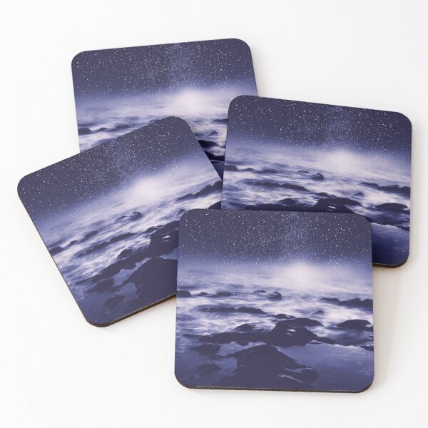 Item preview, Stardust Ocean - Atlantic at night with Milky Way in Ultraviolet designed and sold by Dyrk Wyst Redbubble Shop.