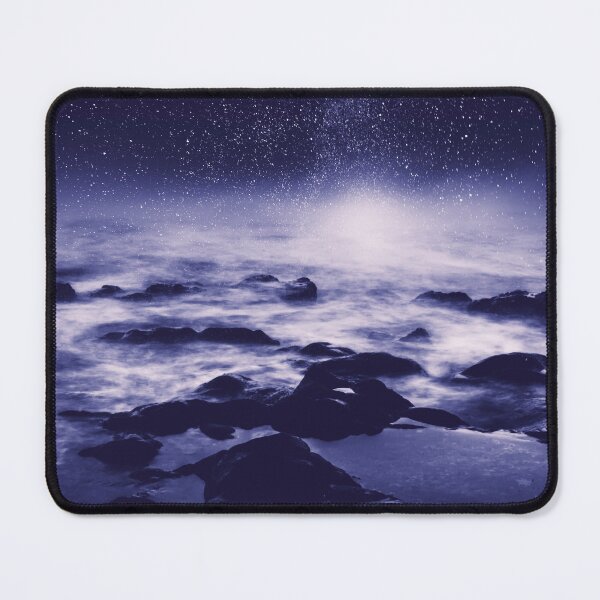 Item preview, Stardust Ocean - Atlantic at night with Milky Way in Ultraviolet designed and sold by Dyrk Wyst Redbubble Shop.