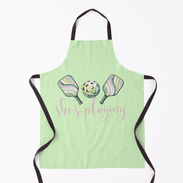 Item preview, She's Playing Watercolor Pickleball Paddle Set Art designed and sold by Wennebabs.