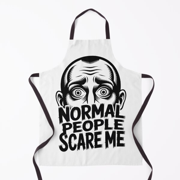 Item preview, Normal People Scare Me - Creepy Horror Dark Aesthetic Halloween Design designed and sold by ArcticFoxStudio.