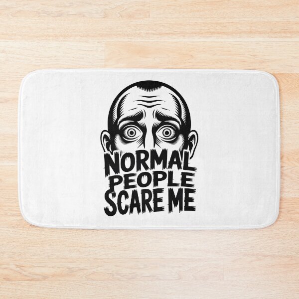 Item preview, Normal People Scare Me - Creepy Horror Dark Aesthetic Halloween Design designed and sold by ArcticFoxStudio.