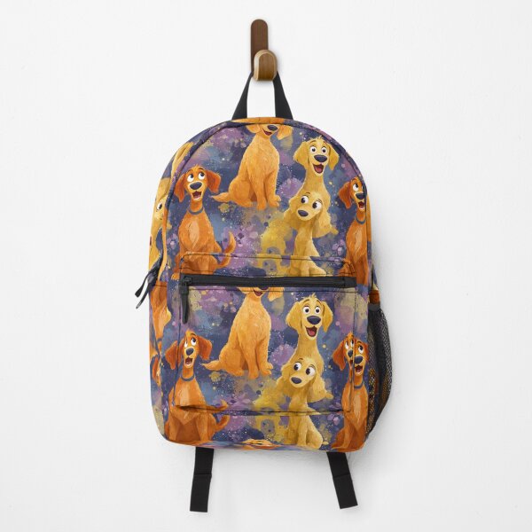 Item preview, Happy Golden Retriever Cartoon Dog Pattern designed and sold by NicolasGlowArt.