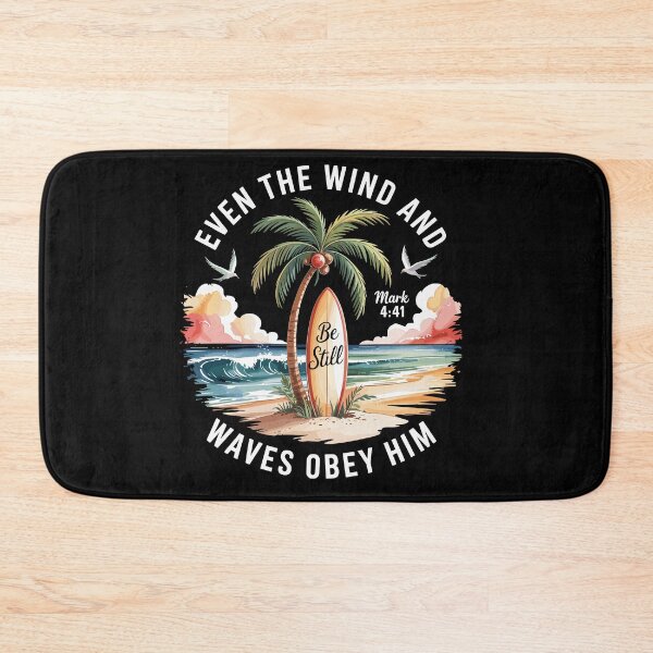 Item preview, Even The Wind And The Waves Obey Him Christian Bible Verse designed and sold by Dressed For  Duty.