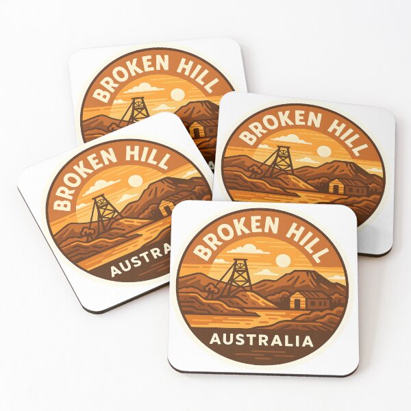Item preview, Broken Hill Australia – Vintage Outback Mining designed and sold by LoveLabDesign.