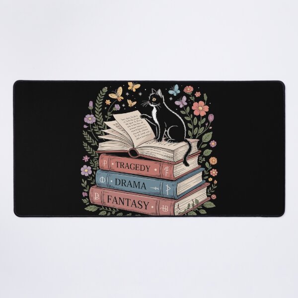 Item preview, Fantasy Drama Tragedy Cat Book Lover Reading Humor designed and sold by Dressed For Duty.