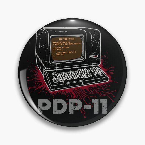 Item preview, Vintage Computer Terminal Hello World C Programming Retro Tech designed and sold by TopKult.