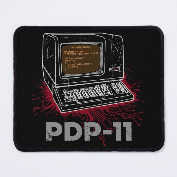 Item preview, Vintage Computer Terminal Hello World C Programming Retro Tech designed and sold by TopKult.