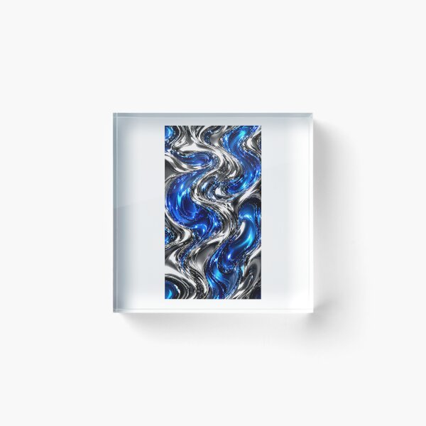 Item preview, Molten chrome and glass abstraction designed and sold by AmbiM.