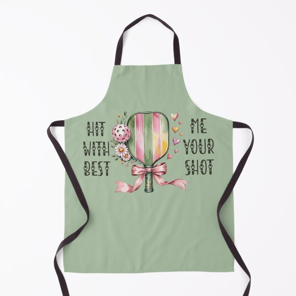 Item preview, Hit Me With Your Best Shot Pickleball Motivational Art designed and sold by Wennebabs.