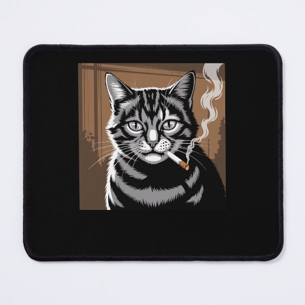 Item preview, Cat Meme Cat Smoking Cigarette Kitten Gen Z designed and sold by Dressed For Duty.