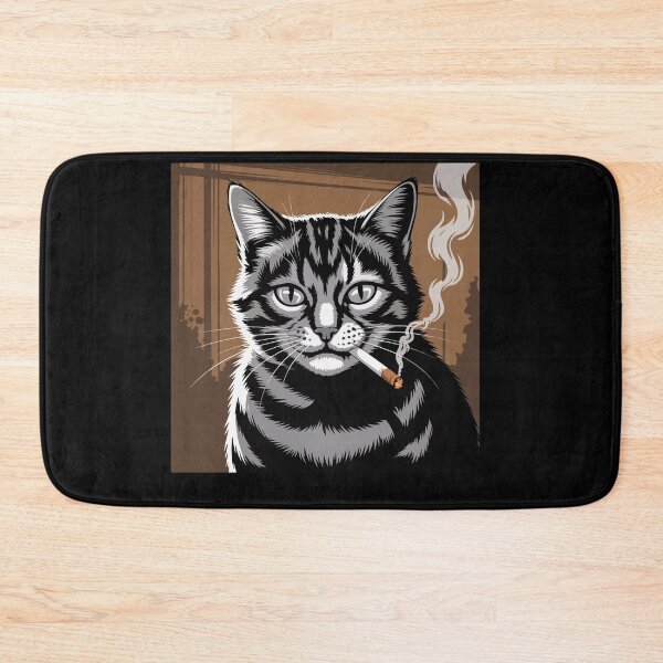 Item preview, Cat Meme Cat Smoking Cigarette Kitten Gen Z designed and sold by Dressed For  Duty.
