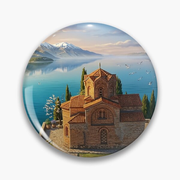 Item preview, Saint John the Baptist at Kaneo - Ohrid, Macedonia designed and sold by FlatlineArtCo.