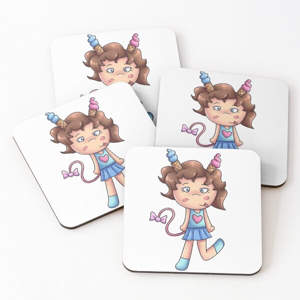 Item preview, Cute Chibi Girl Ice Cream Pigtails Cartoon Character designed and sold by Jullie999.