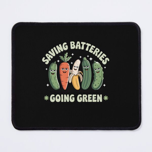 Item preview, Saving Batteries Going Green Funny Cucumbers designed and sold by Dressed For  Duty.