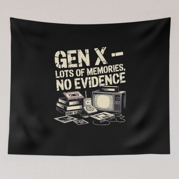 Item preview, Gen X Lots Of Memories No Evidence Pun Sarcastic designed and sold by Dressed For  Duty.