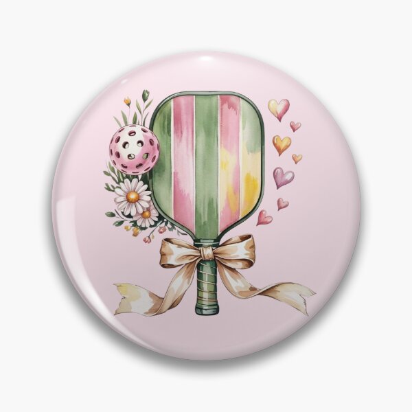 Item preview, Artisan Heart Accent Pickleball Paddle Watercolor Art designed and sold by Wennebabs.