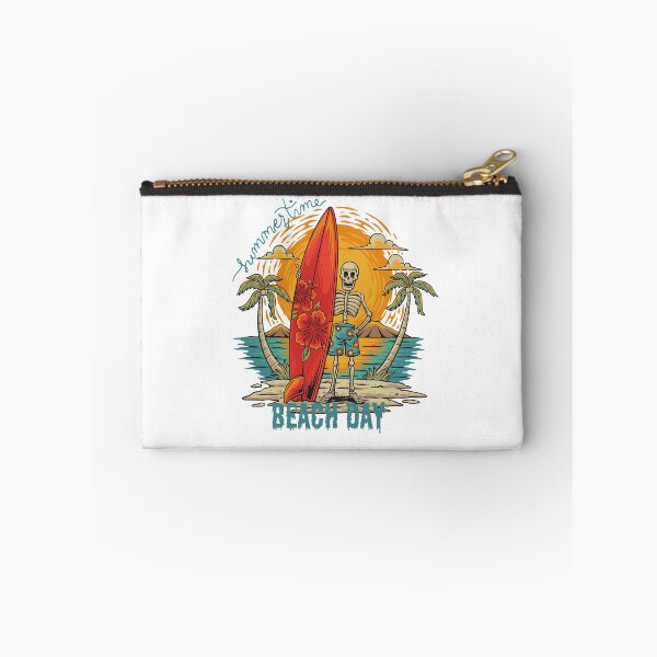 Item preview, Vintage 90s Skeleton Beach Vibe, Skeleton Surfer Summer Beach Day designed and sold by PatiMood.