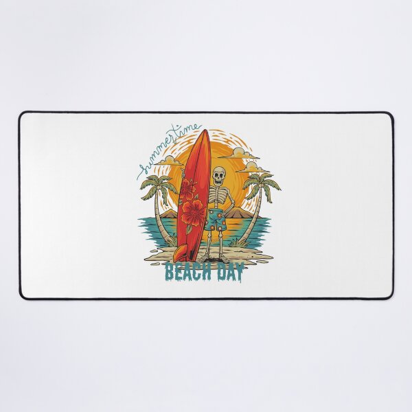 Item preview, Vintage 90s Skeleton Beach Vibe, Skeleton Surfer Summer Beach Day designed and sold by PatiMood.