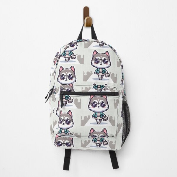 Item preview, Cute Husky Fashion Girl Green Outfit Kawaii Dog Sticker designed and sold by carestazafeli.