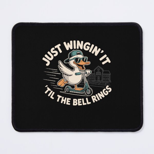Item preview, Just Wingin' It 'Till Bell Ring Funny Goose Teacher designed and sold by Dressed For Duty.