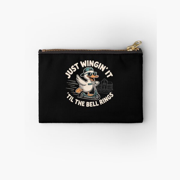 Item preview, Just Wingin' It 'Till Bell Ring Funny Goose Teacher designed and sold by Dressed For  Duty.