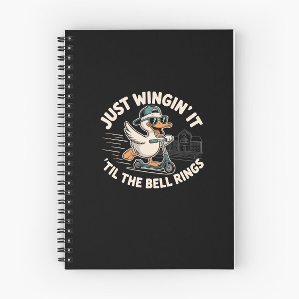 Item preview, Just Wingin' It 'Till Bell Ring Funny Goose Teacher designed and sold by Dressed For  Duty.