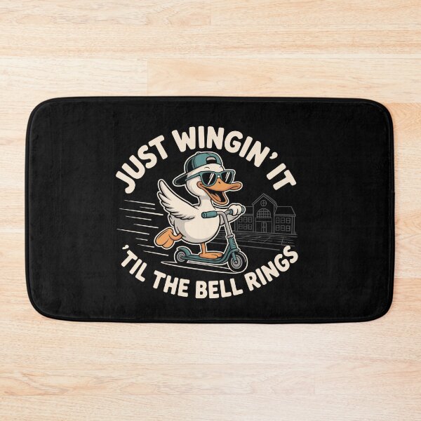Item preview, Just Wingin' It 'Till Bell Ring Funny Goose Teacher designed and sold by Dressed For  Duty.