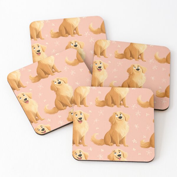 Item preview, Happy Golden Retriever Dog Lover Pattern designed and sold by NicolasGlowArt.