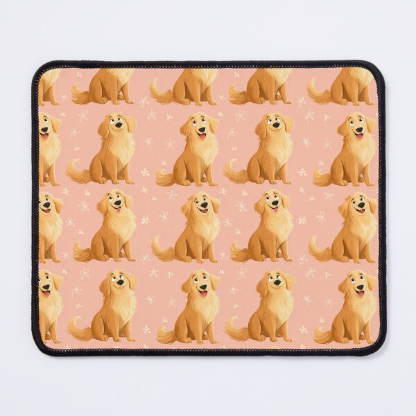 Item preview, Happy Golden Retriever Dog Lover Pattern designed and sold by NicolasGlowArt.