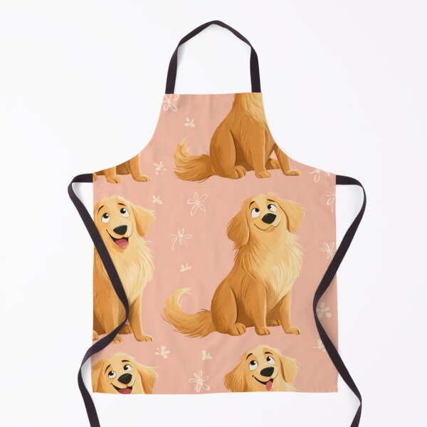 Item preview, Happy Golden Retriever Dog Lover Pattern designed and sold by NicolasGlowArt.
