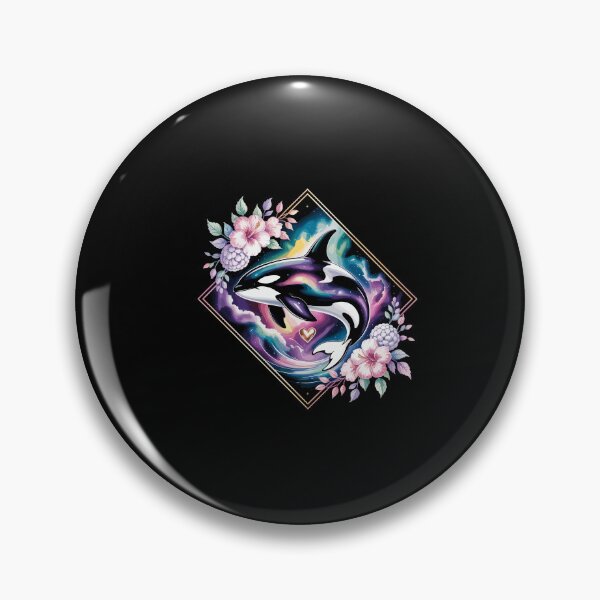 Item preview, Orca With Floral Funny Graphic For Summer Girl Sealife designed and sold by Dressed For  Duty.