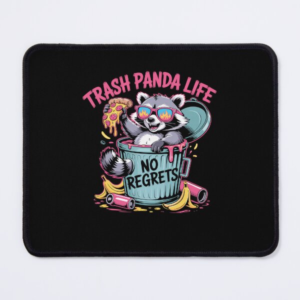 Item preview, Trash Panda Life No Regrets Raccoon Pizza Humor designed and sold by Dressed For Duty.