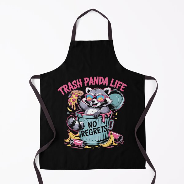 Item preview, Trash Panda Life No Regrets Raccoon Pizza Humor designed and sold by Dressed For Duty.