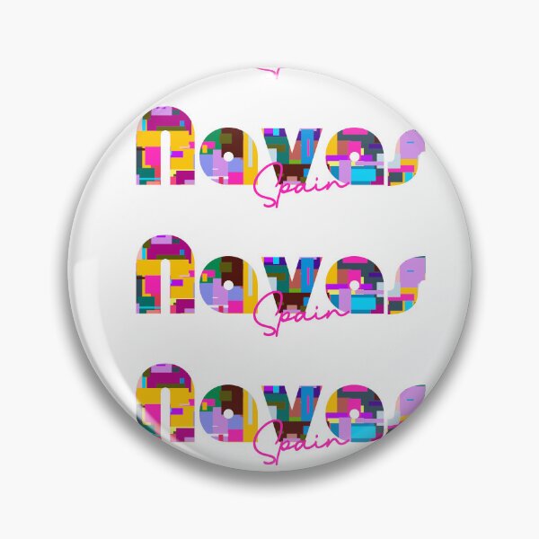 Item preview, Navàs, Spain, Vibrant Abstract City Typography Art designed and sold by Wanderful-roads.