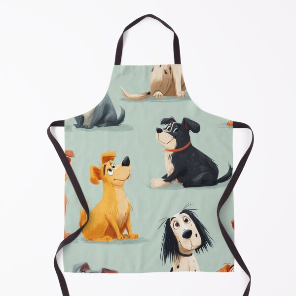 Item preview, Cute Cartoon Dogs Pattern Happy Puppies designed and sold by NicolasGlowArt.