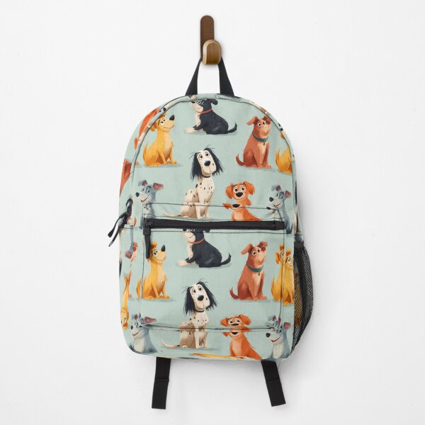 Item preview, Cute Cartoon Dogs Pattern Happy Puppies designed and sold by NicolasGlowArt.