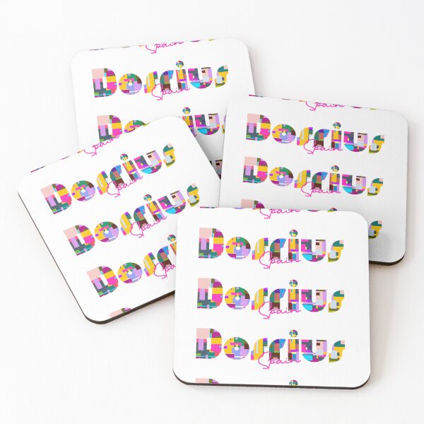Item preview, Dosrius, Spain, Vibrant Abstract City Typography Art designed and sold by Wanderful-roads.
