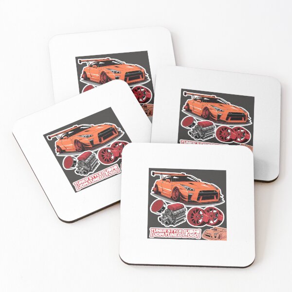 Item preview, JDM Tuner Style Sticker Pack - Orange Wide-body GT-R & Performance Parts designed and sold by JayHemal.