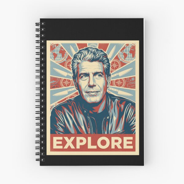 Item preview, Anthony Bourdain Retro Hope Poster Style Portrait Design designed and sold by DanielFeldtART.