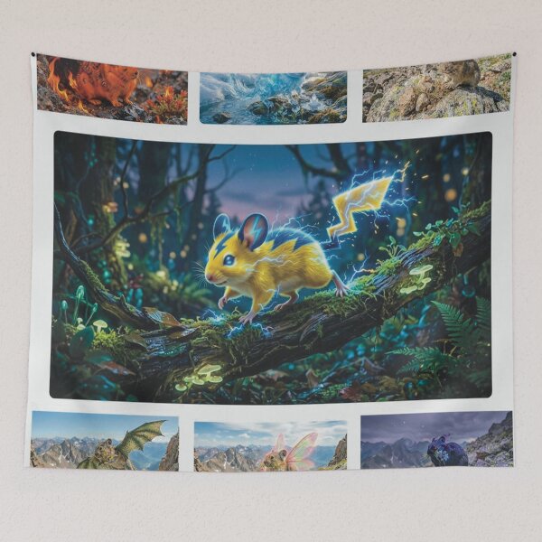 Item preview, Elemental Pikas designed and sold by Karen Persephone .
