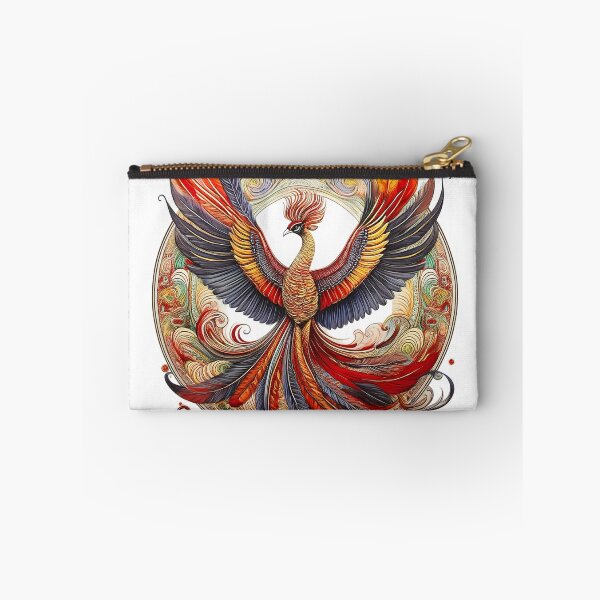 Item preview, “Colorful Phoenix Mandala Boho Folk Illustration” designed and sold by Radhamadhaba Pattachitra Vibes”.