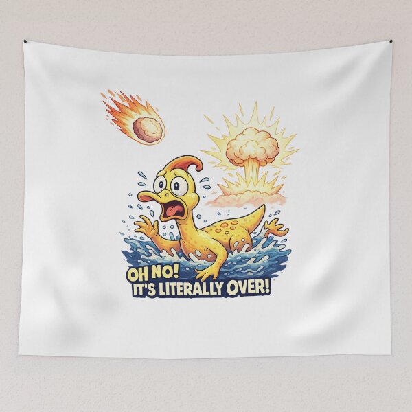 Item preview, Cute Duck Dinosaur Apocalypse Funny Design designed and sold by SoftSproutstu.