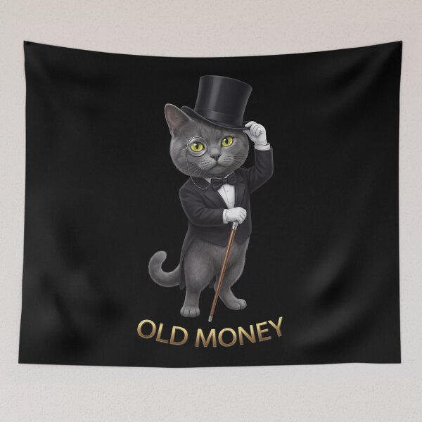 Item preview, Old Money Cat Gentleman Luxury Design designed and sold by Ovitees.