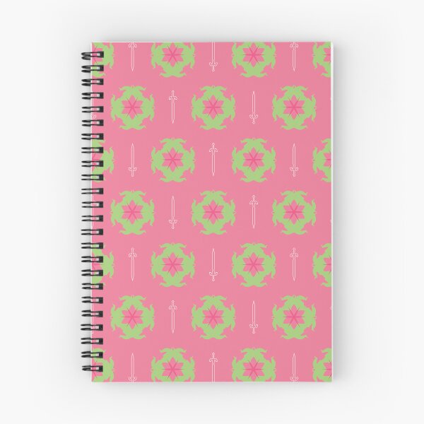 Item preview, Flower Knight Pattern - Blossom Pink and Grass Green designed and sold by Daniel Bevis Design.