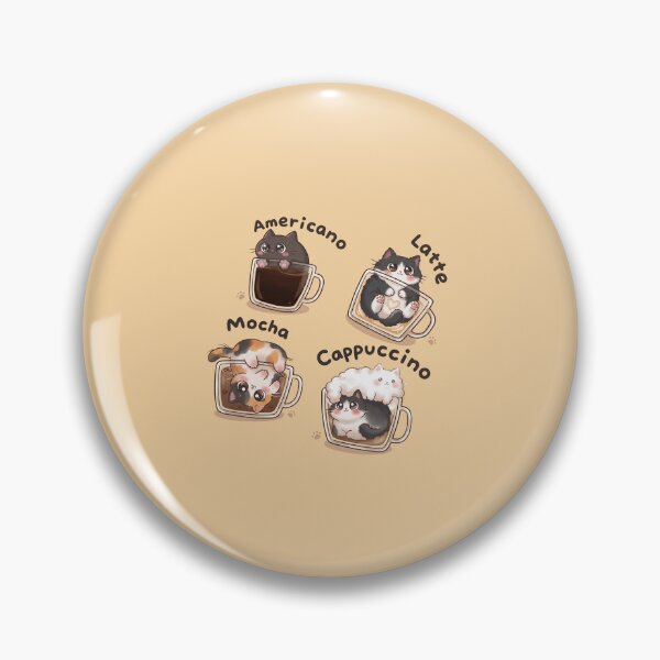 Artikelvorschau, Niedliche Kawaii-Kaffeekatzen – Americano Latte Mocha Cappuccino entworfen und verkauft von RosetteArtists.